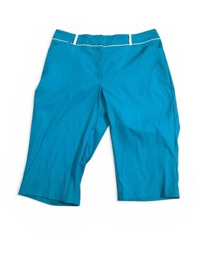 Tail white label active cropped pedal pusher pants teal pockets size 16 golf